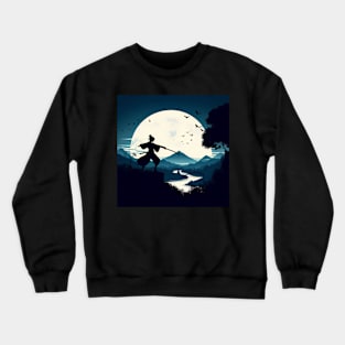 Samurai Silhouette #20 Crewneck Sweatshirt